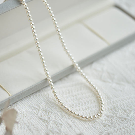 Imitation Pearl Minority Simple Perfect Circle Necklaces