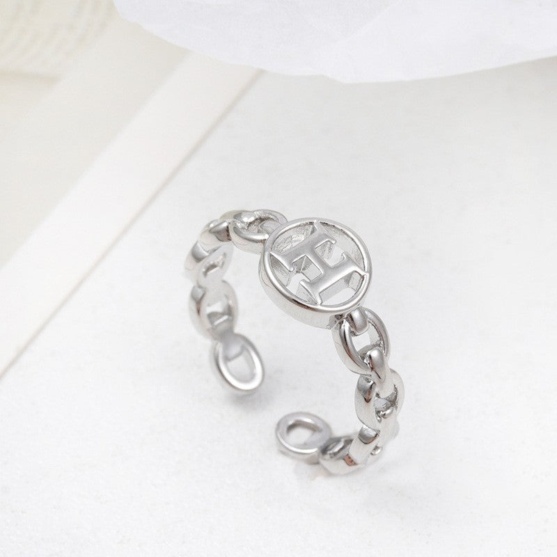 Micro Inlaid Zircon Pearl White Female Rings