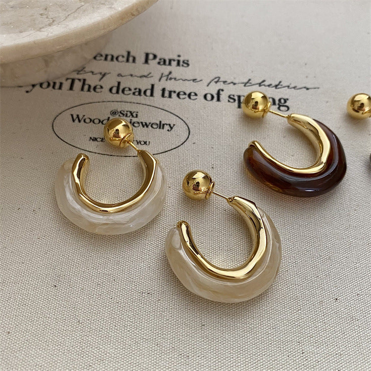 Elegance Retro Front Rear Wear Shaped Ear Multiple Earrings