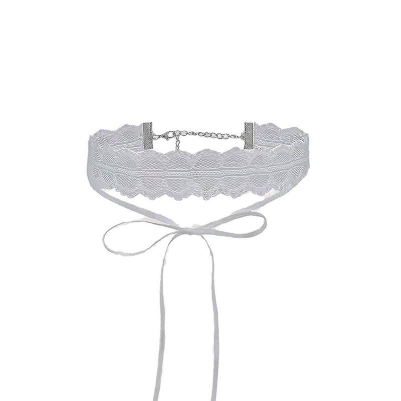 Women's Lace Strap Ornament Bow Neck Band Necklaces