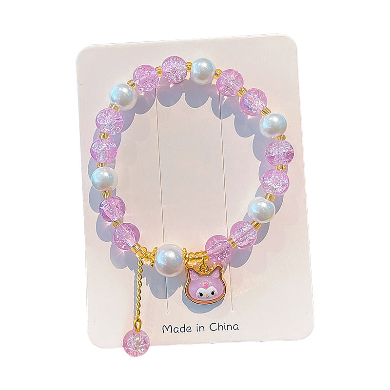 Children's Cartoon Beaded Colored Glaze Beads Jewelry Bracelets