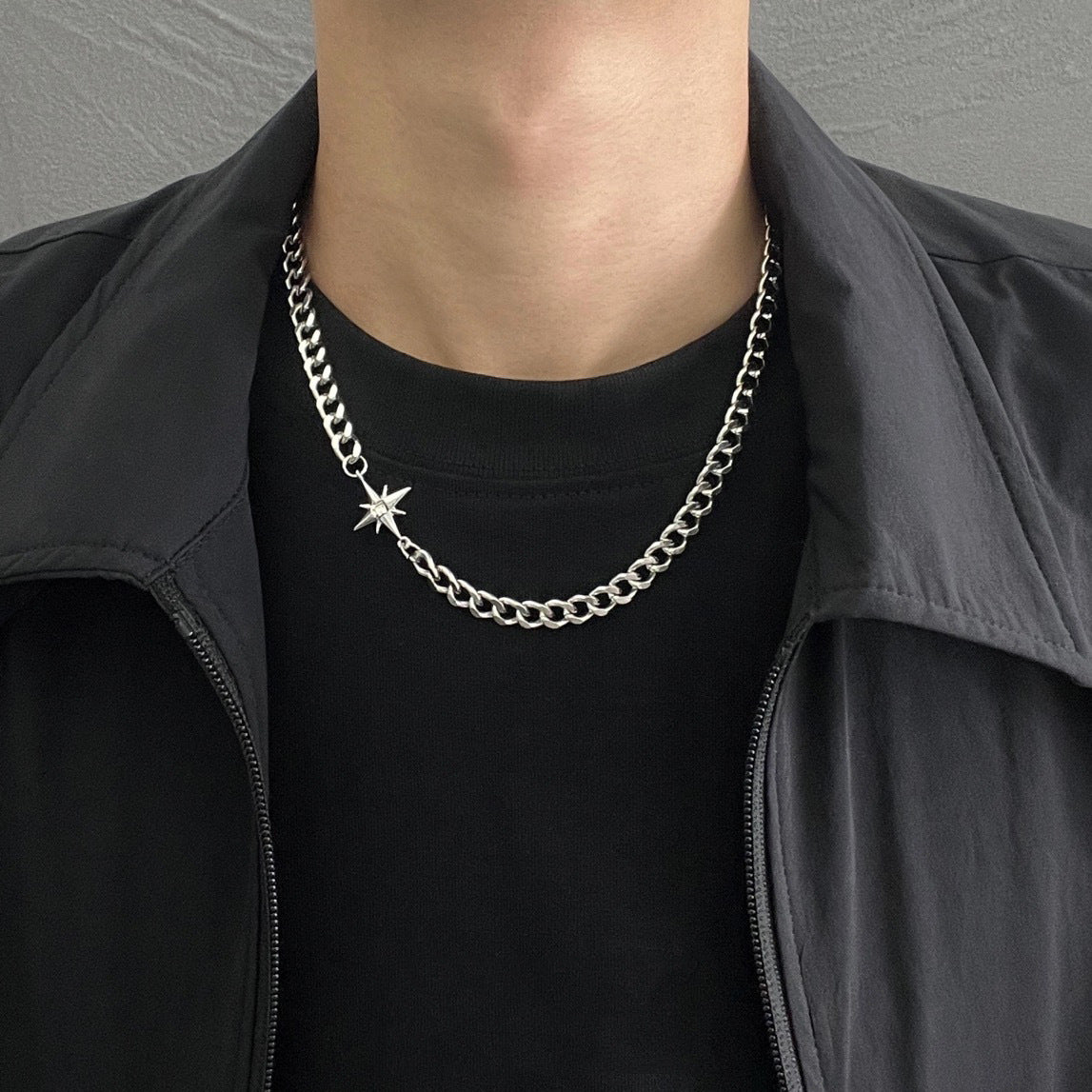 Men's Fading Light Luxury Hip Hop Punk Cuban Link Chain Necklaces