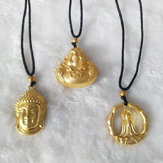 Buckle Prayer Wheel Sweater Chain Ethnic Necklaces