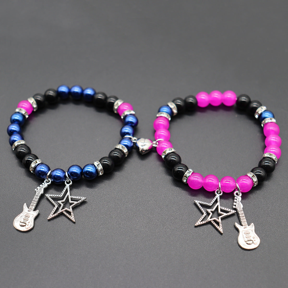 Men's Beaded Moon Sun Love Magnetic For Bracelets