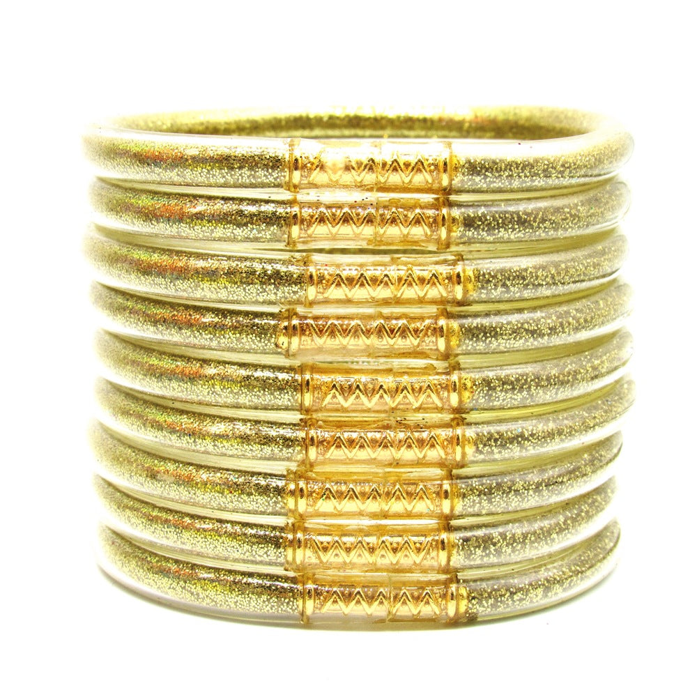 Women's Powder Combination Of Three Shiny Candy Color Bracelet