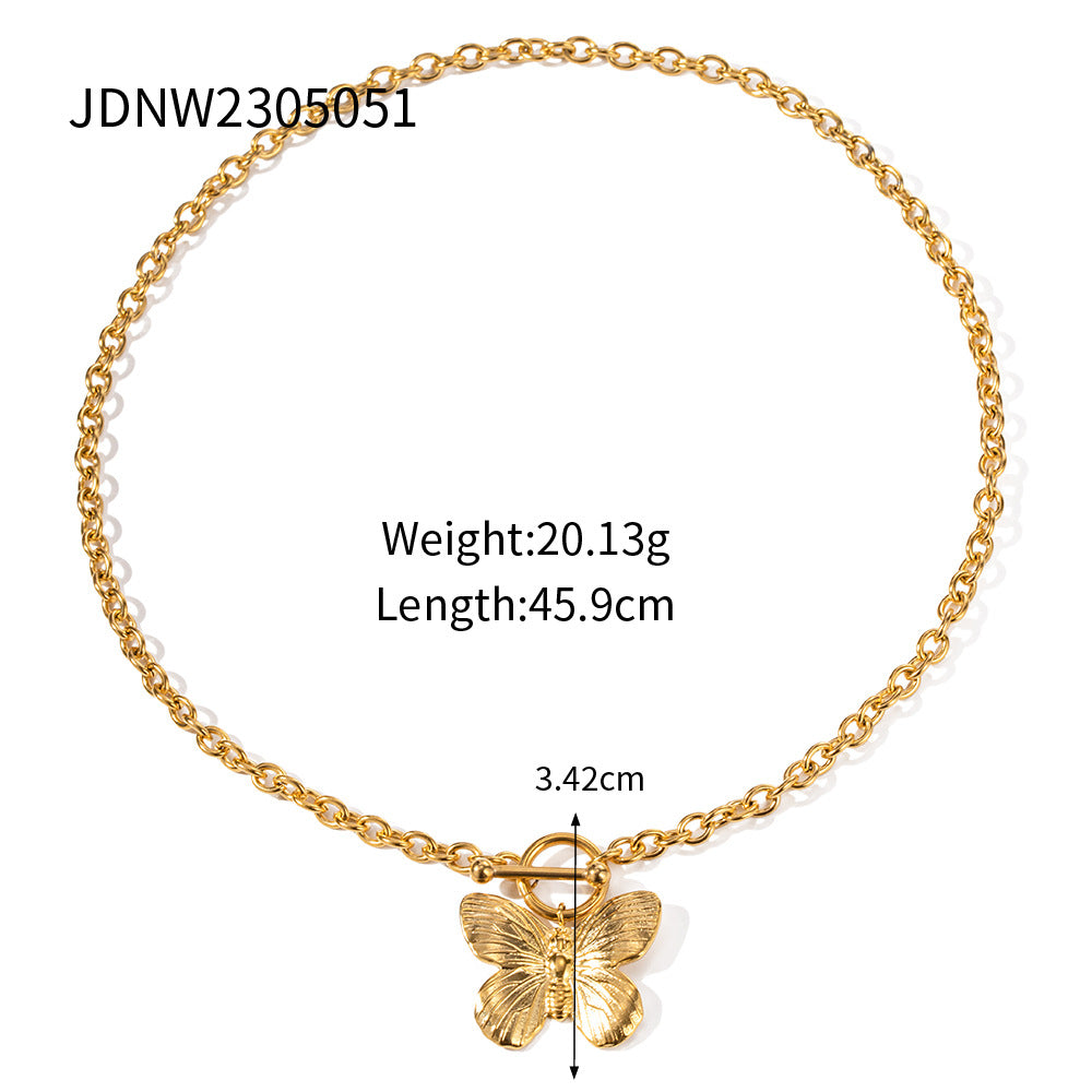 Women's Ornament Real Gold Plated Inlaid Zircon Shop Necklaces