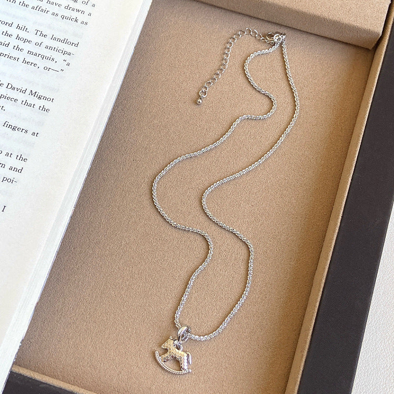 Women's Beaded Trojan Design Exquisite Light Luxury Clavicle Necklace