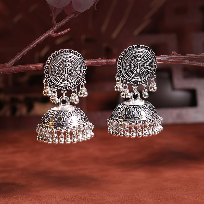 Indian Palace Style Niche Design Alloy Jewelry Earrings