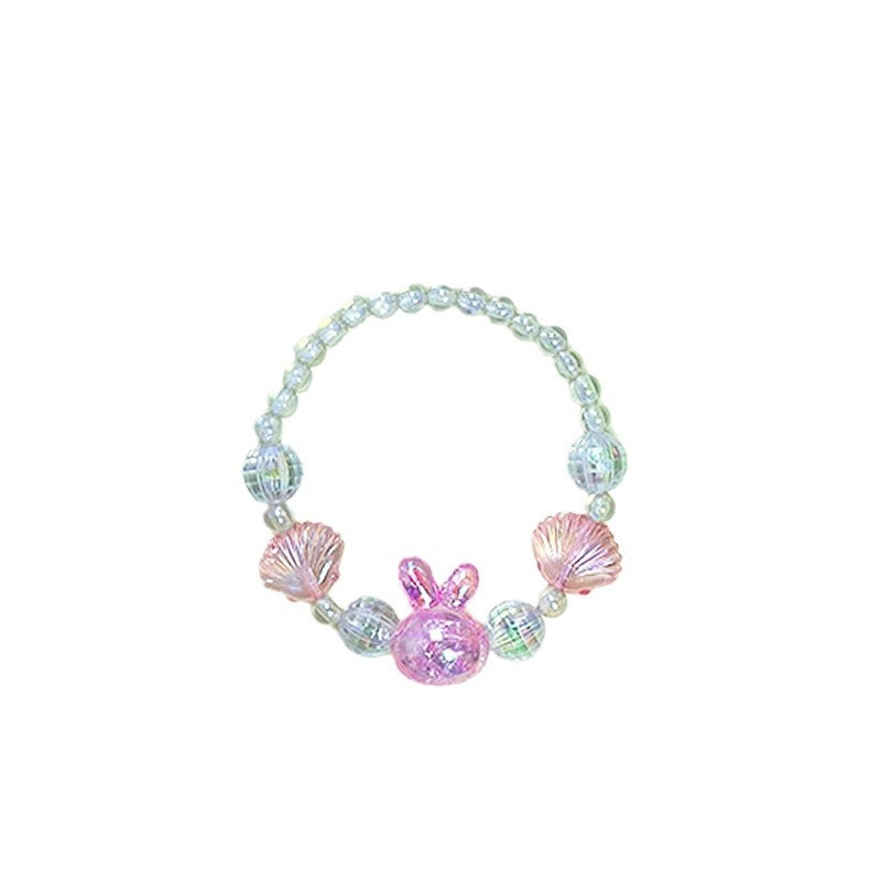 Children's Crystal Acrylic Cute Accessories Rabbit Resin Bracelets