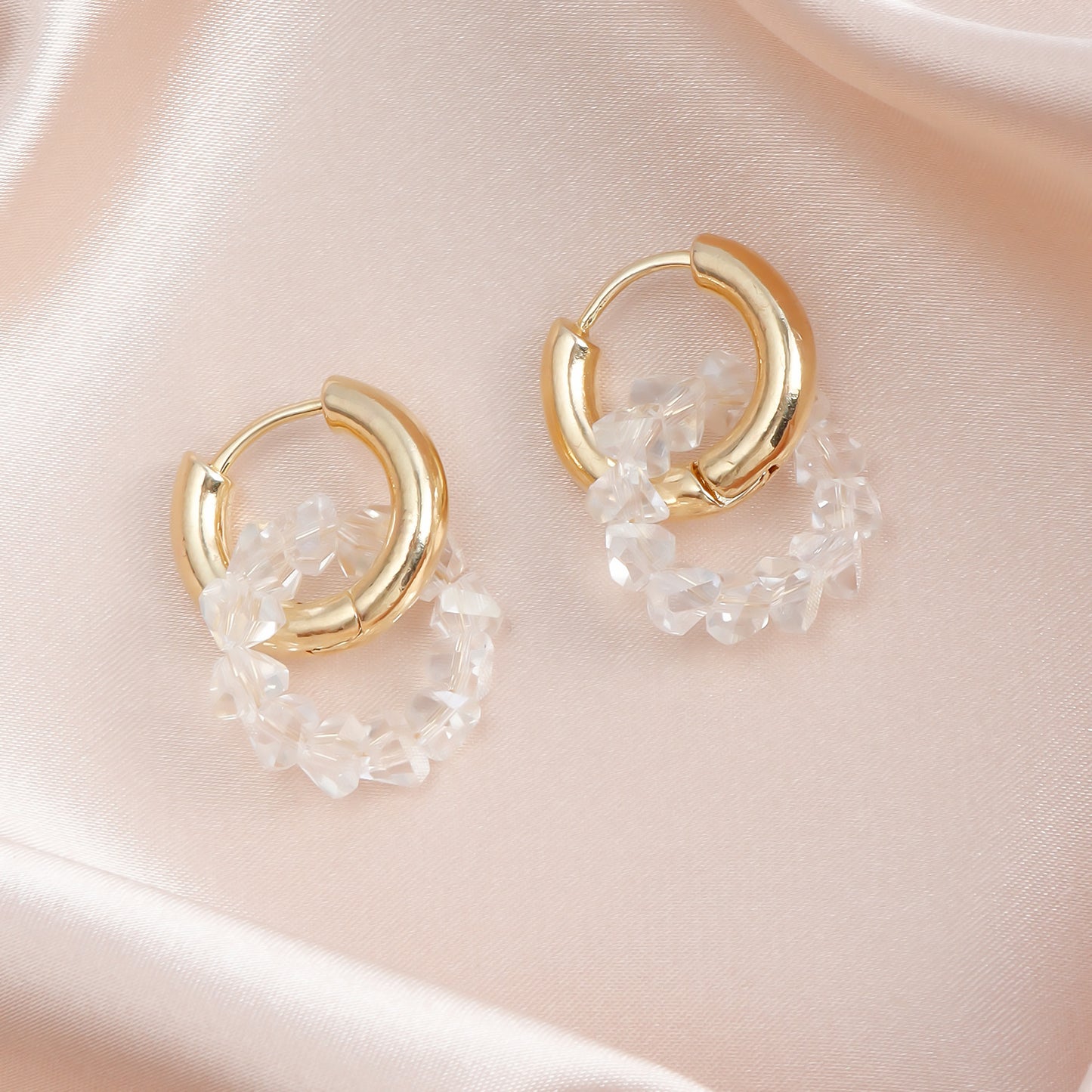 Hoop Hot Pointed Crystal Personality Minimalist Elegant Earrings