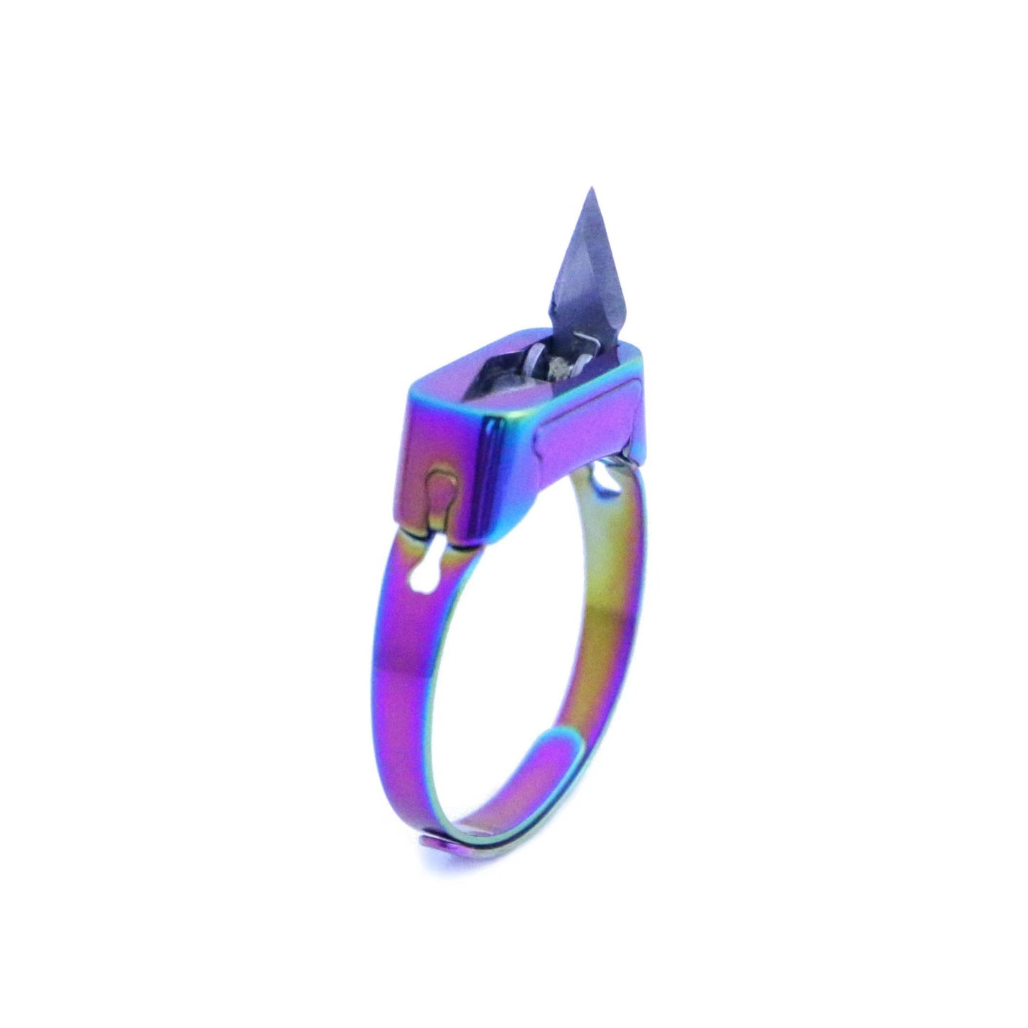 Simple Hidden Blade Self-defense Adjustable Open Rings