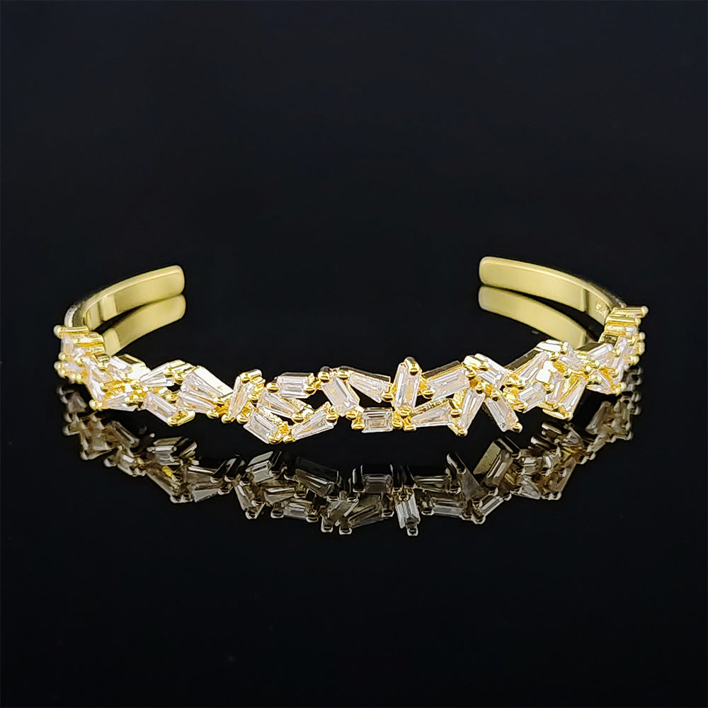 Irregular Opening Adjustable Personality Light Luxury Design Bracelet