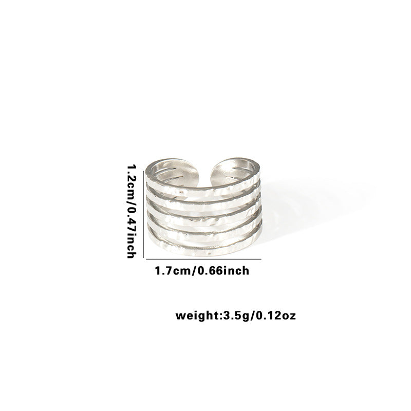 High-grade Round Design Titanium Steel Line Rings