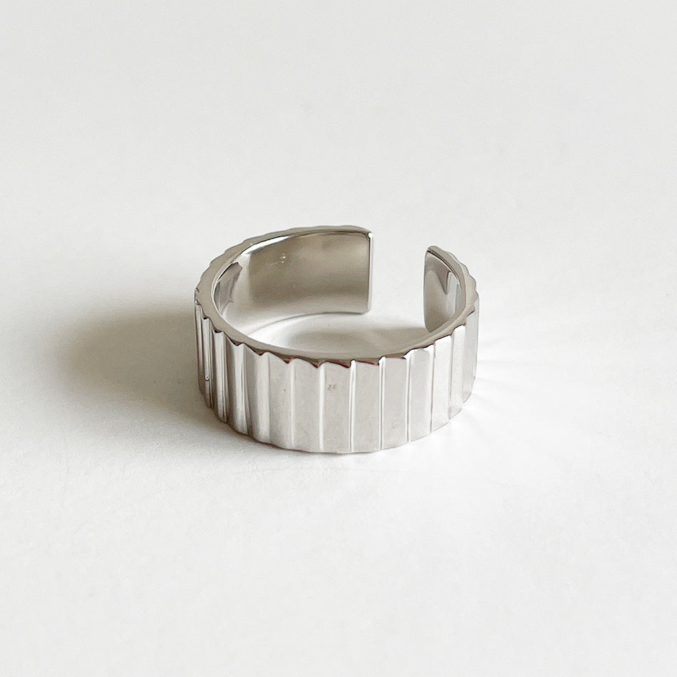 Fan Minimalist Hipster Sterling Sier Ladder Rings