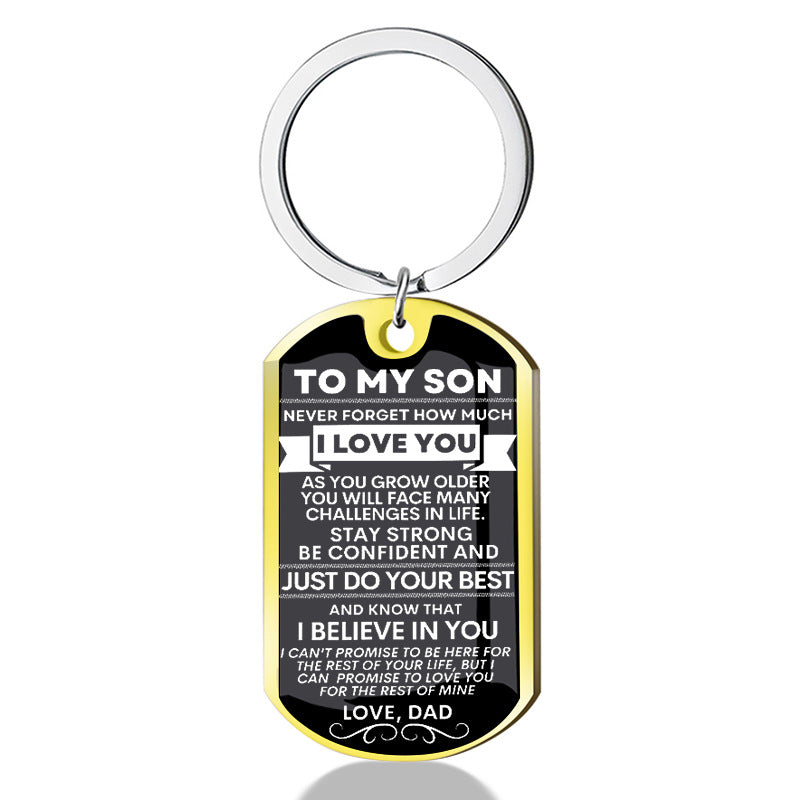 Steel Corrosion Epoxy Father's Gift For Son Ball Necklace