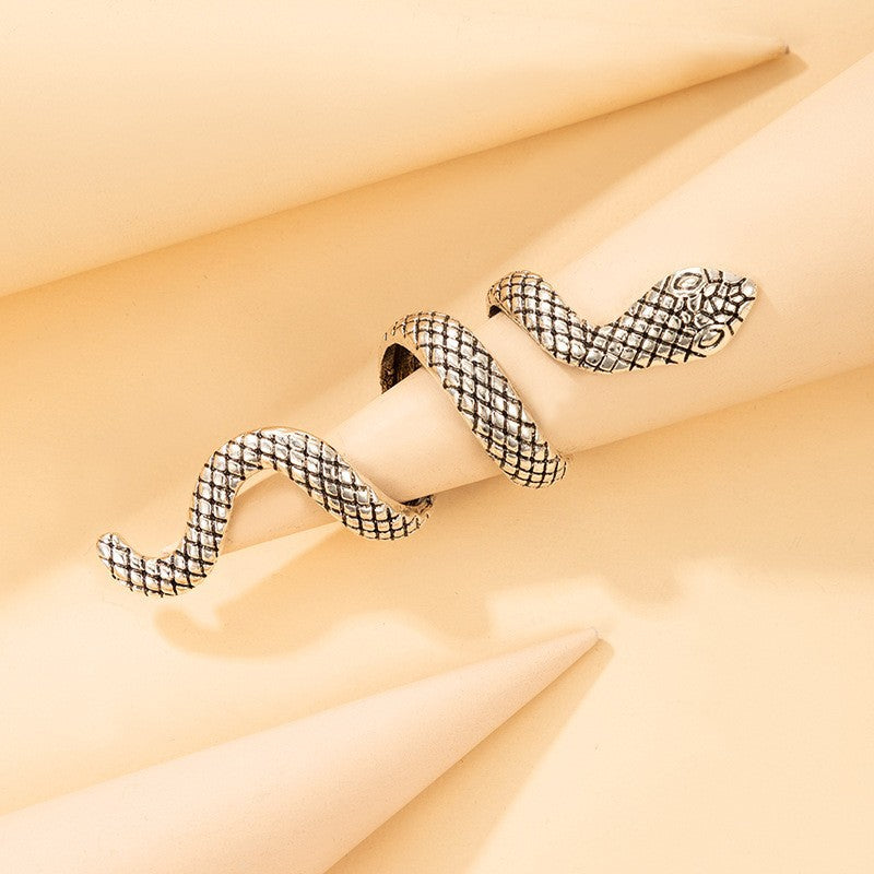 Metal Snake Exaggerated Personalized Finger Creative Rings