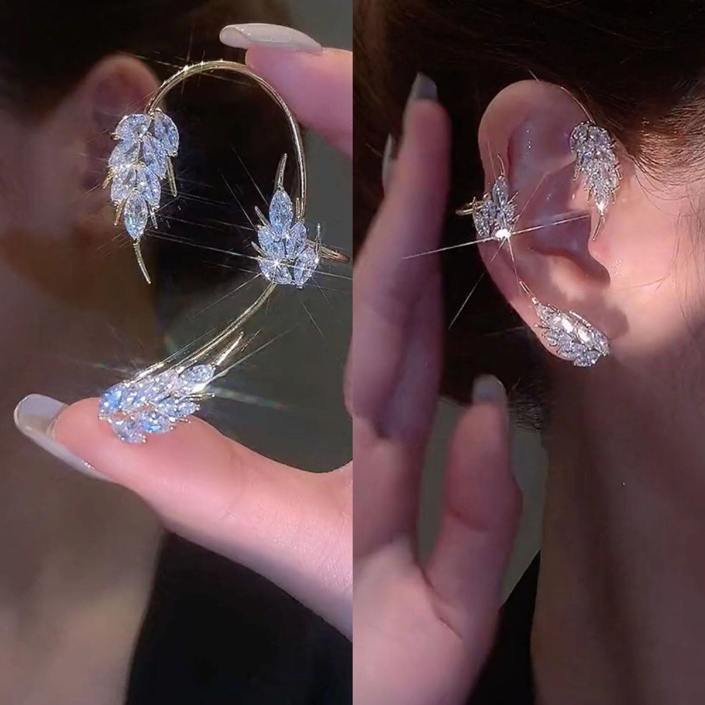 Ear Hook Clip One Without Pierced Senior Tassel Earrings
