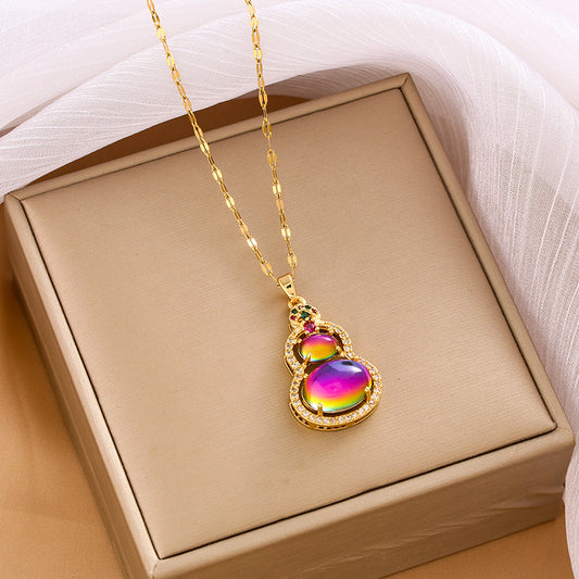 Women's Lucky Bag Zircon Geometric Special Interest Necklaces