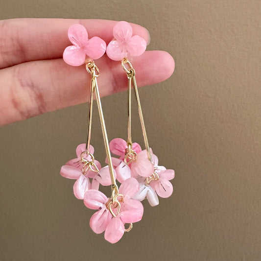 Super Fairy Flower Tassel Chinese Ancient Style Elegant Smart Earrings