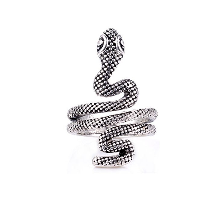 Spirit Snake Ornament Retro Punk Exaggerated Personalized Rings