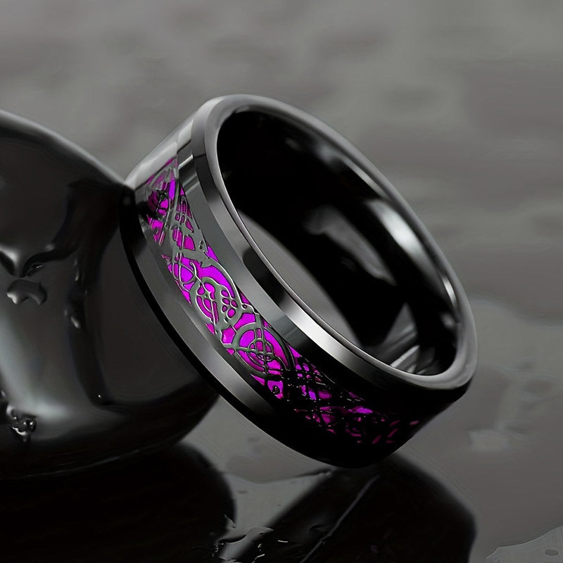 Pretty Versatile Slouchy Couple Purple Fashion Ring