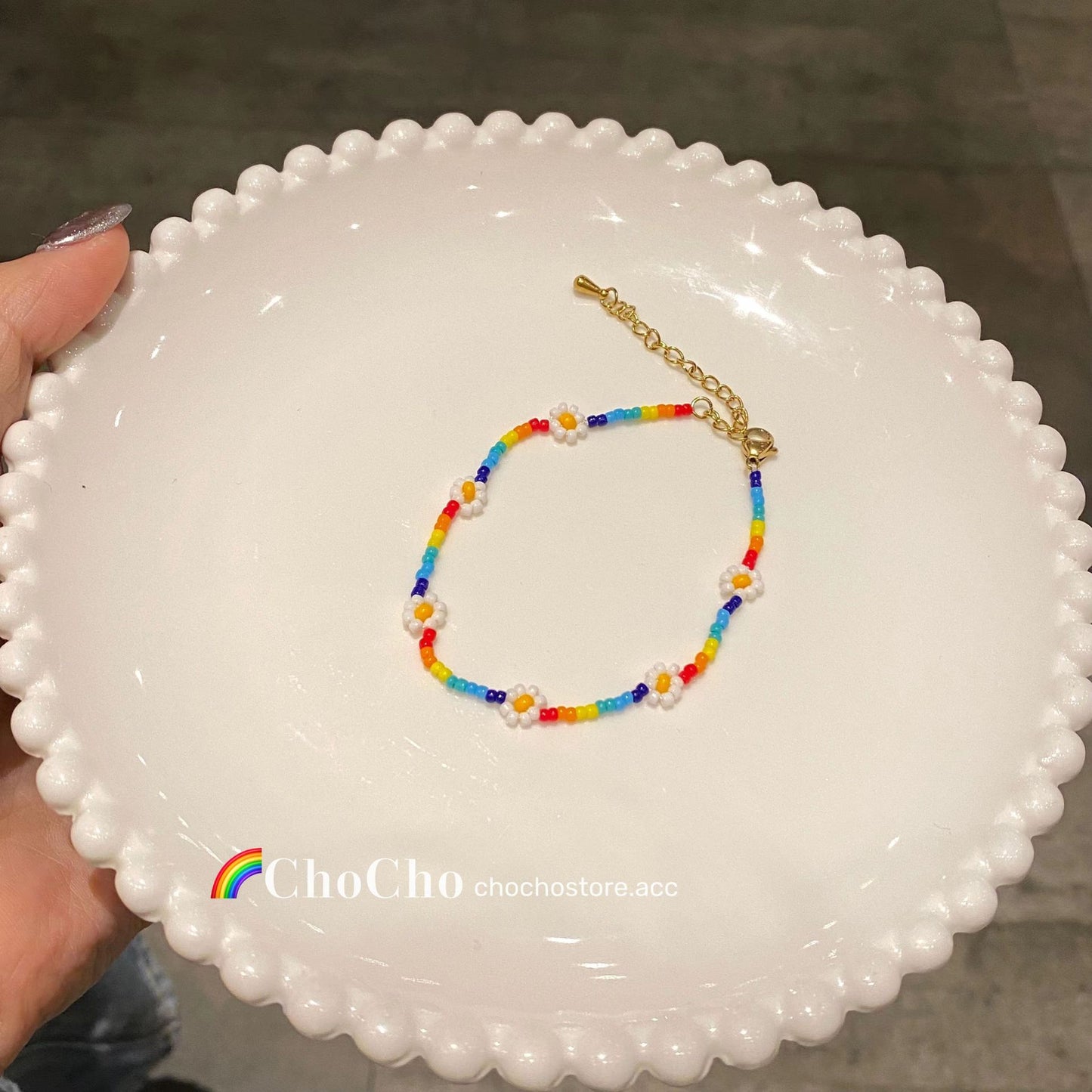 Summer Rainbow Color Dopamine Wear Design High-grade Personality Girlfriends Bracelets
