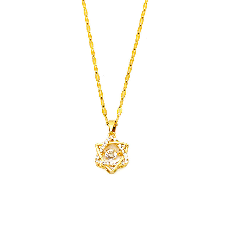 Women's Fashion Pulsatile Heart Light Luxury Minority Exquisite Design Necklaces