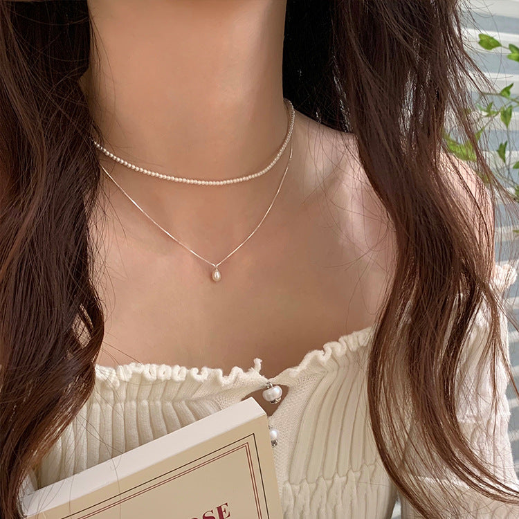 Women's Single Oval Pearl For Simple Style Necklace