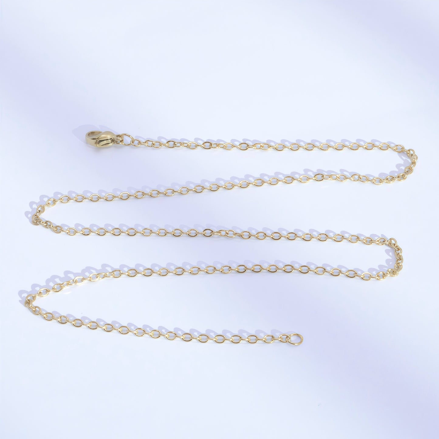Korean Style Simple Cross Chain Clavicle Unisex Vacuum Necklaces