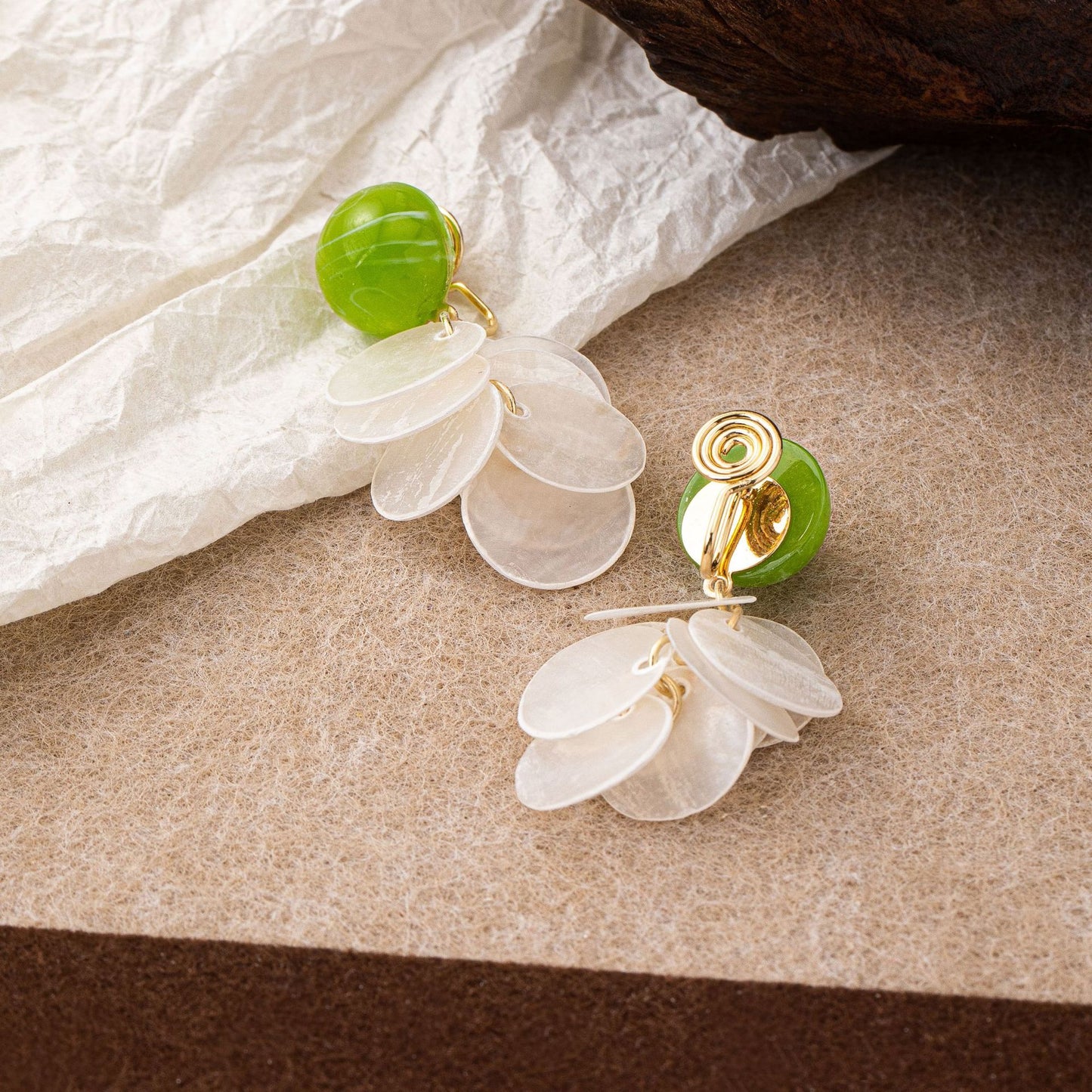 Fresh Shell Auricular Needle High Sense Design Mosquito Ear Clip