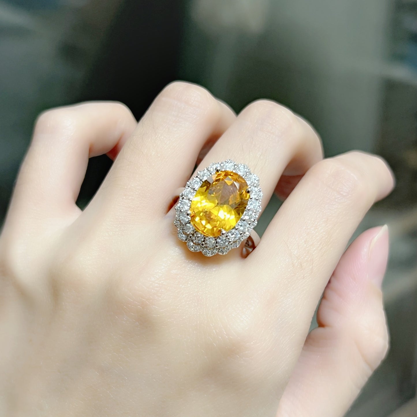 Sunflower Wool Diamond Zircon Red Yellow Purple Pink Champagne Rhinestone Jewelry Set