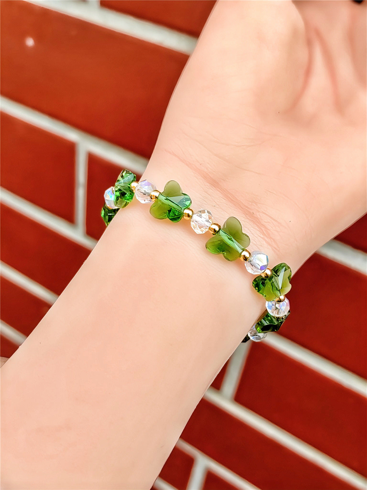 Women's Crystal Optional Sweet Fashion Ornament Butterfly Bracelets