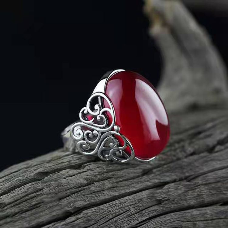 Women's White Gold Plated Open Crown Diamond Rings