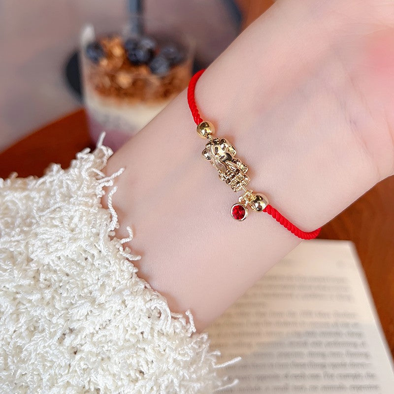 Dragon Life Red Rope Female Hand Bracelets