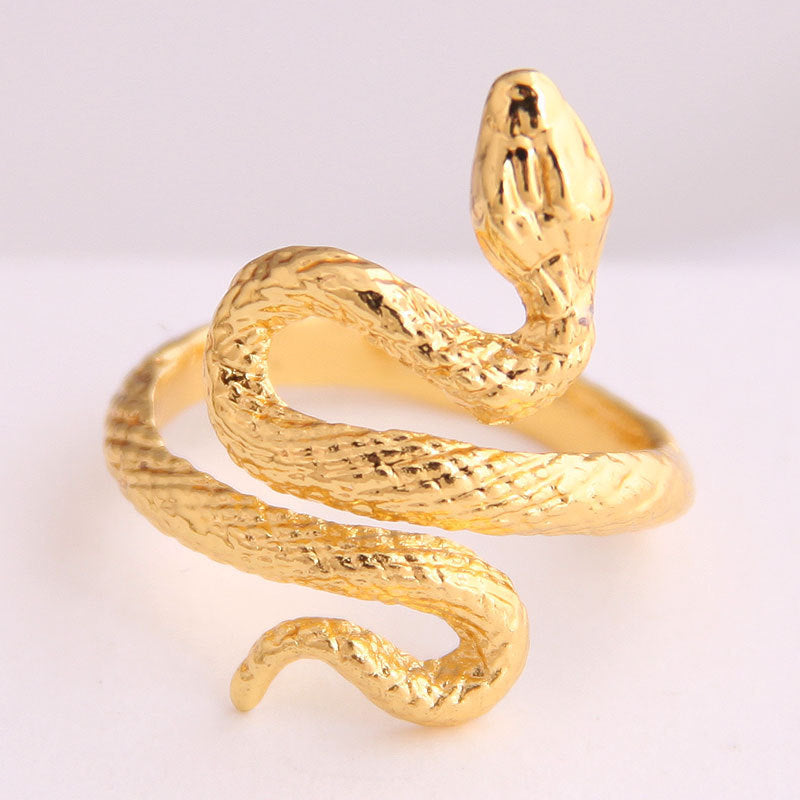 Metal Snake Exaggerated Personalized Finger Creative Rings