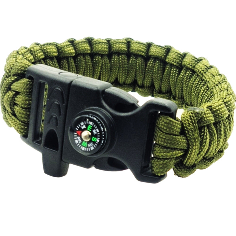 Parachute Cord Emergency Survival Mountaineering Compass Bracelets