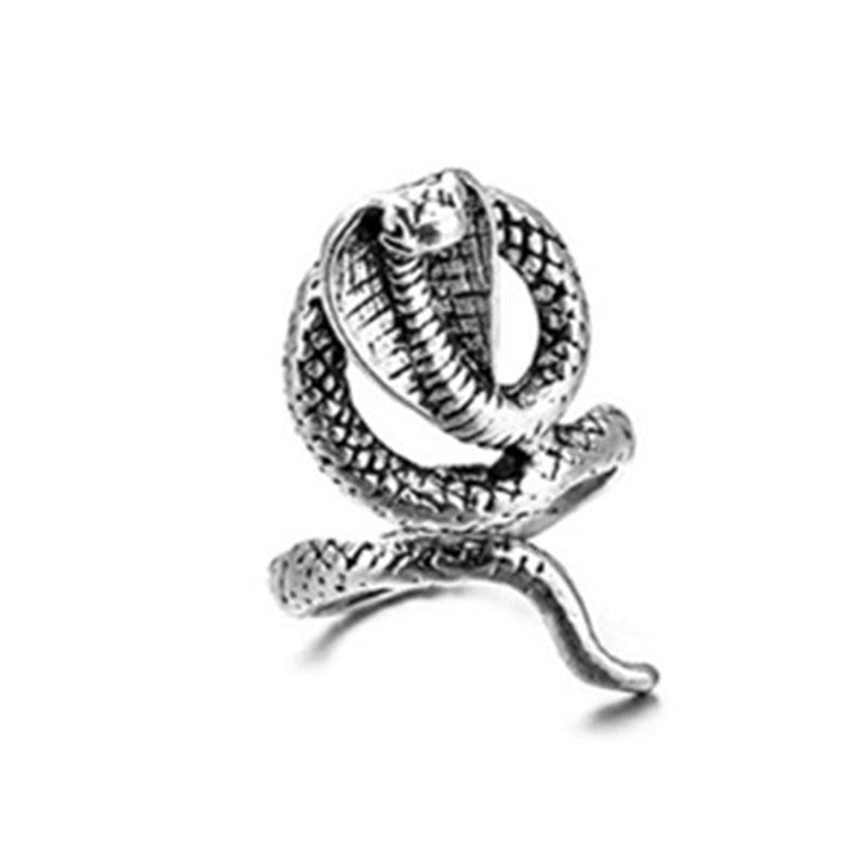 Spirit Snake Ornament Retro Punk Exaggerated Personalized Rings