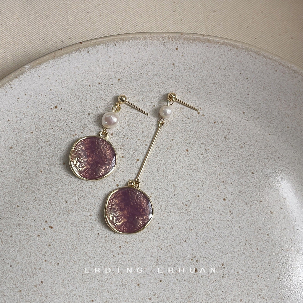 Simple Collection Elegant Geometric Sweet Dripping Earrings