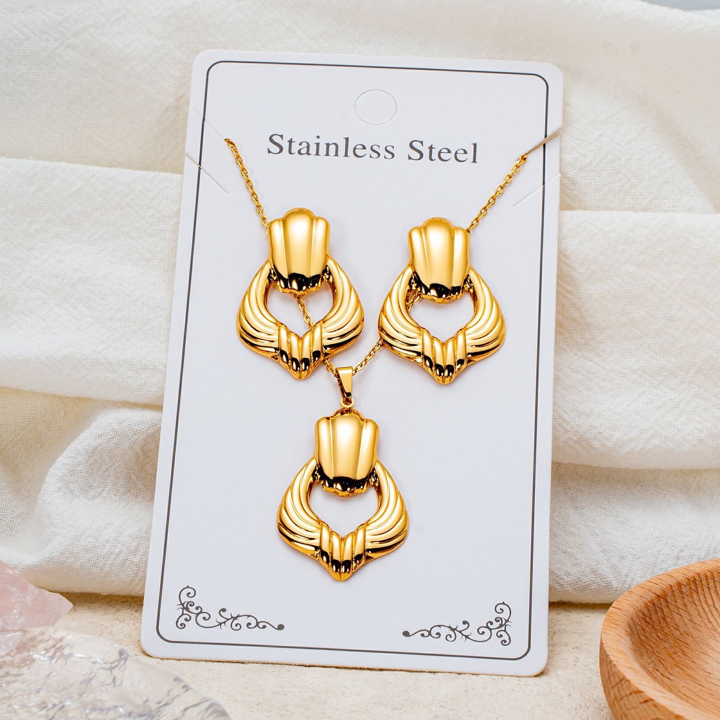 Best-selling Fashion Personality Stainless Steel Variety Of Jewelry Set