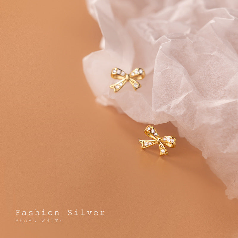 Style Artistic Temperament Bow Summer Female Earrings