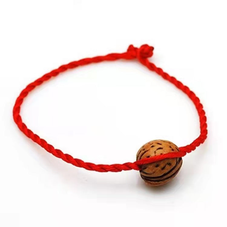 2 Yuan Store Life Safe Peach Red Bracelets