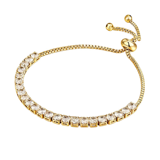 Sier Moissanite Full Tennis Rap Cuban Micro Inlaid Single Row Bracelets