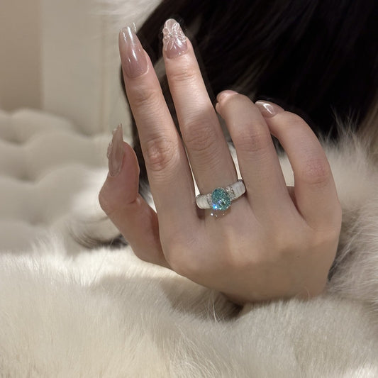 Shell Entire Sterling Sier Gold-plated Closed Diamond Rings