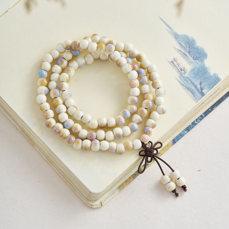 Style Ceramic Jewelry Beads Retro Three-circle Bracelets