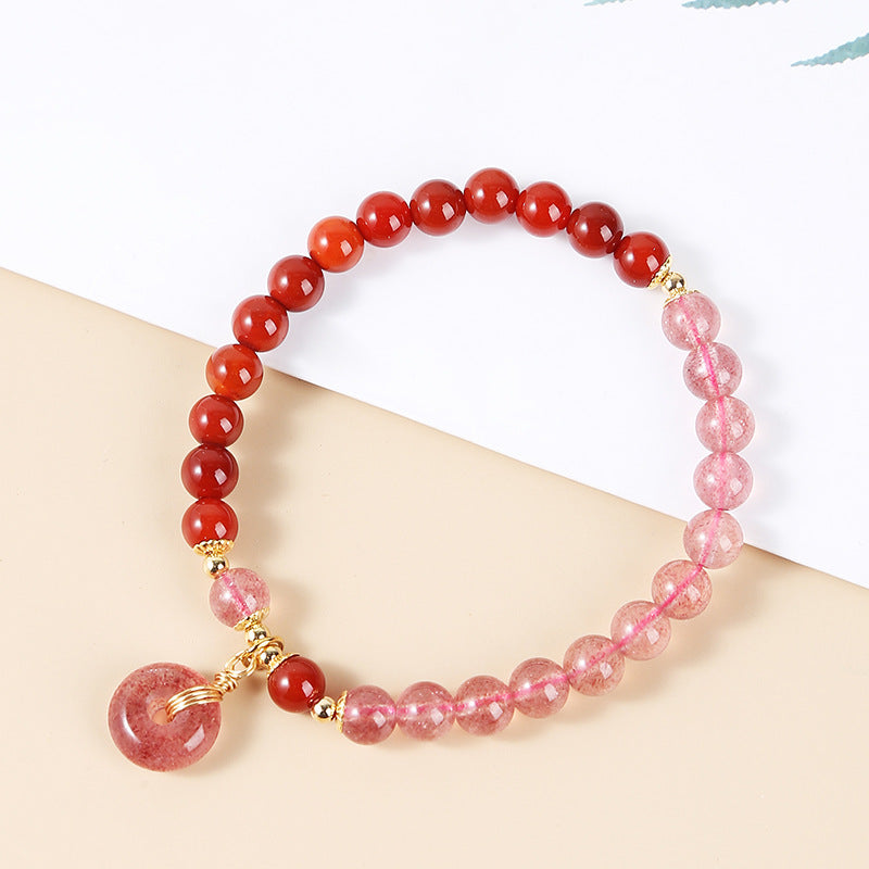 Jewelry Natural Crystal Jade Chinese Tassel Bracelets