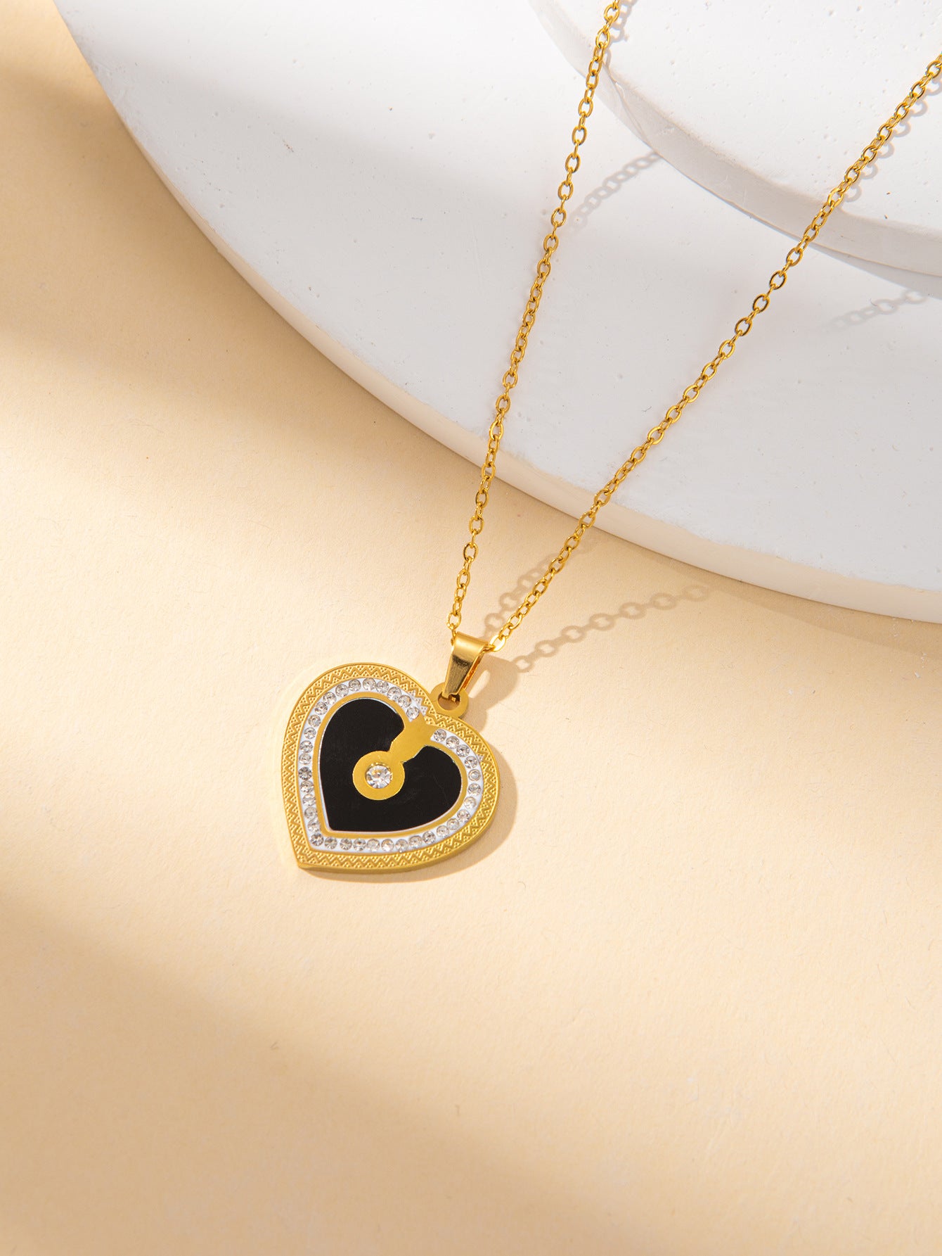 Women's Female With Hearts Zircon Light Luxury Design Earrings