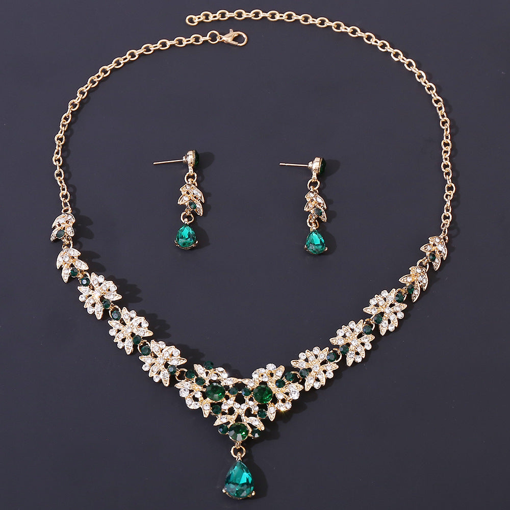 Bridal Suit Two-piece Set Wedding Jewelry Necklaces