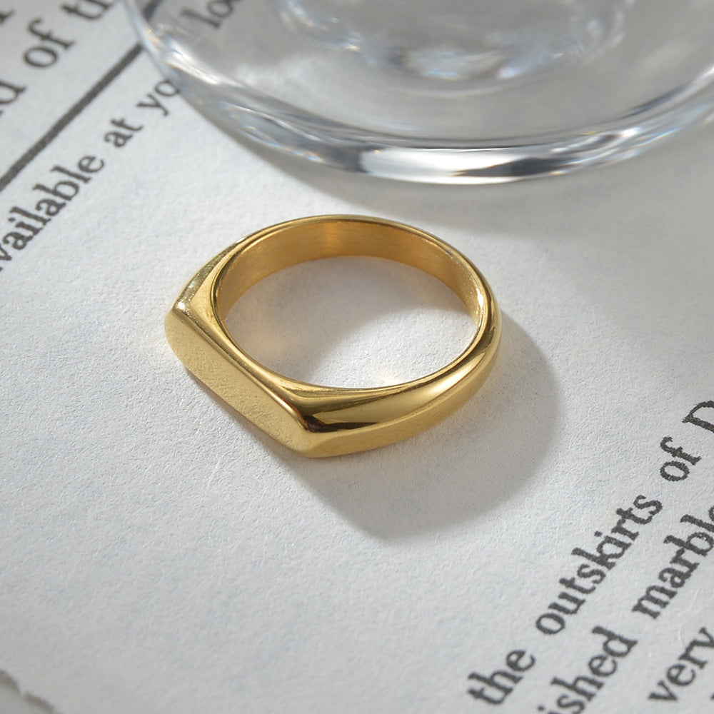 Women's Casting Simple Cold Talk Wind Niche Accessories Popular Rings