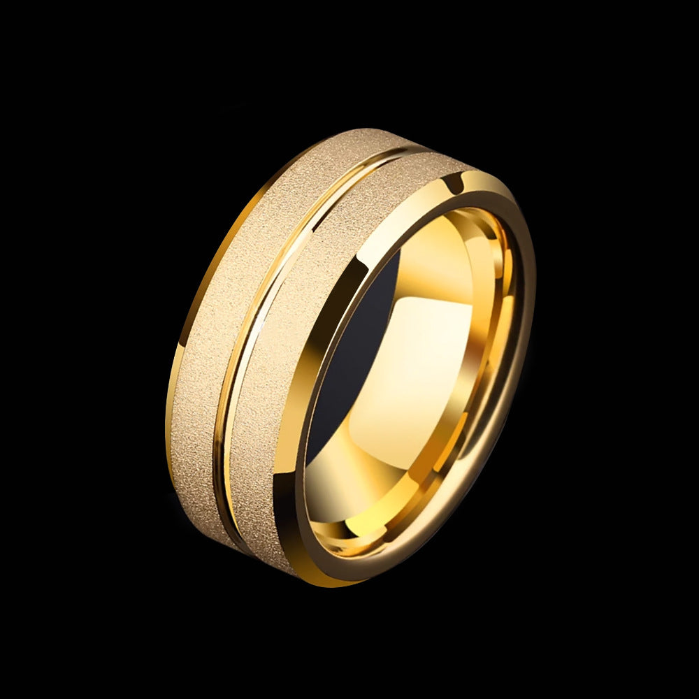 Men's Fashion Temperament Single Trendy Titanium Steel Rings