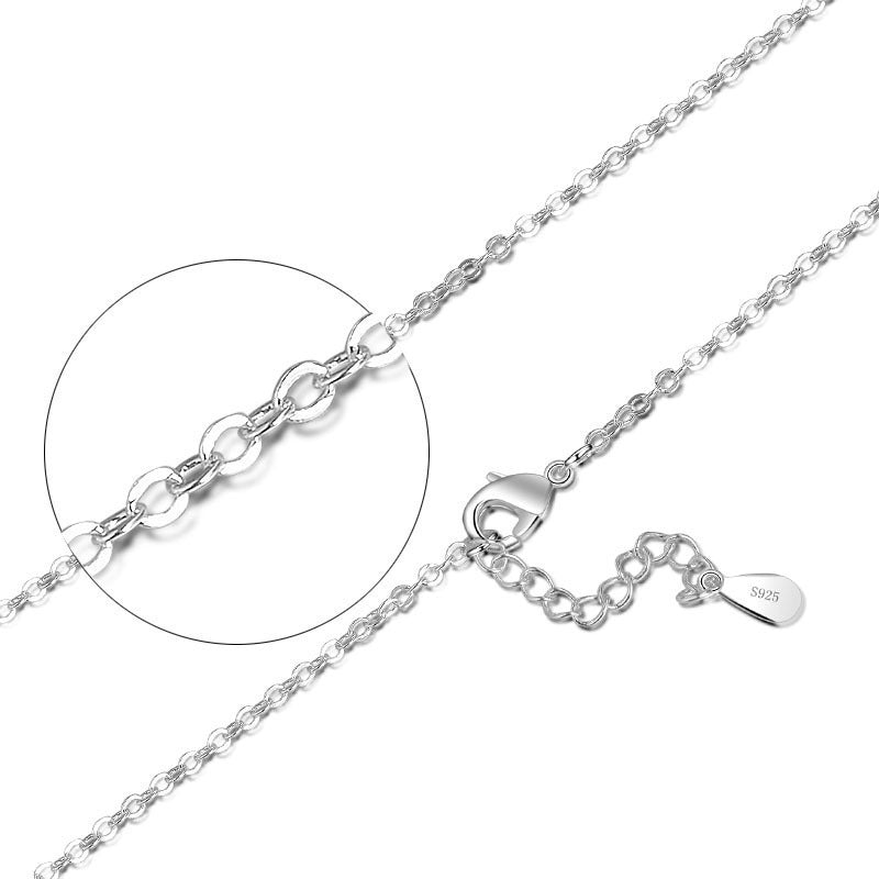 Women's Sier-plated For Single Chain Clavicle Ingot Snake Bone O-shaped Starry Necklaces
